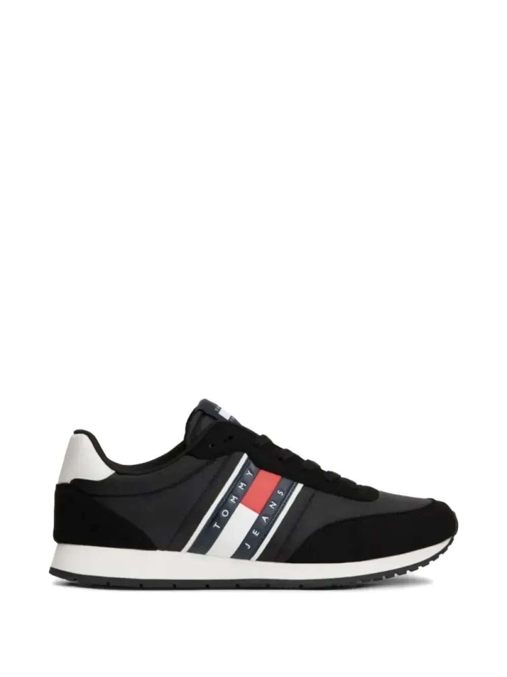 Кроссовки с логотипом и вставками Tommy Hilfiger, черный