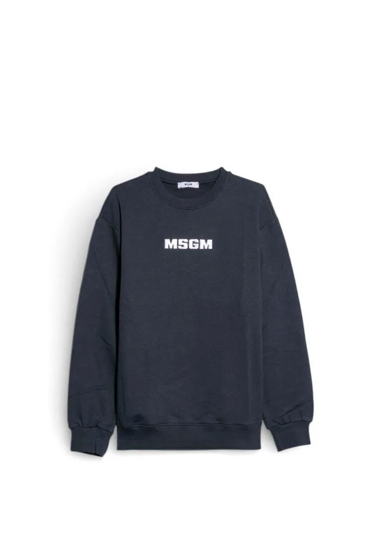 Свитшот, хлопок, Kids Msgm, синий