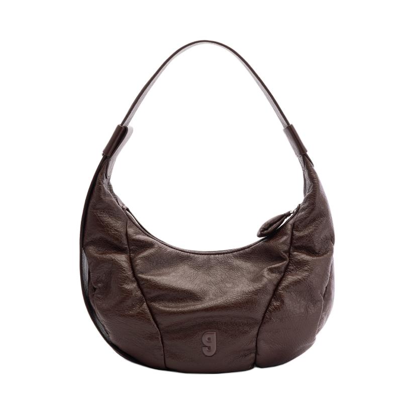 

KUNOGIGI Кожаная бейсбольная сумка через плечо, средний размер, женская, черная/белая/коричневая/серая, Oil Wax Brown