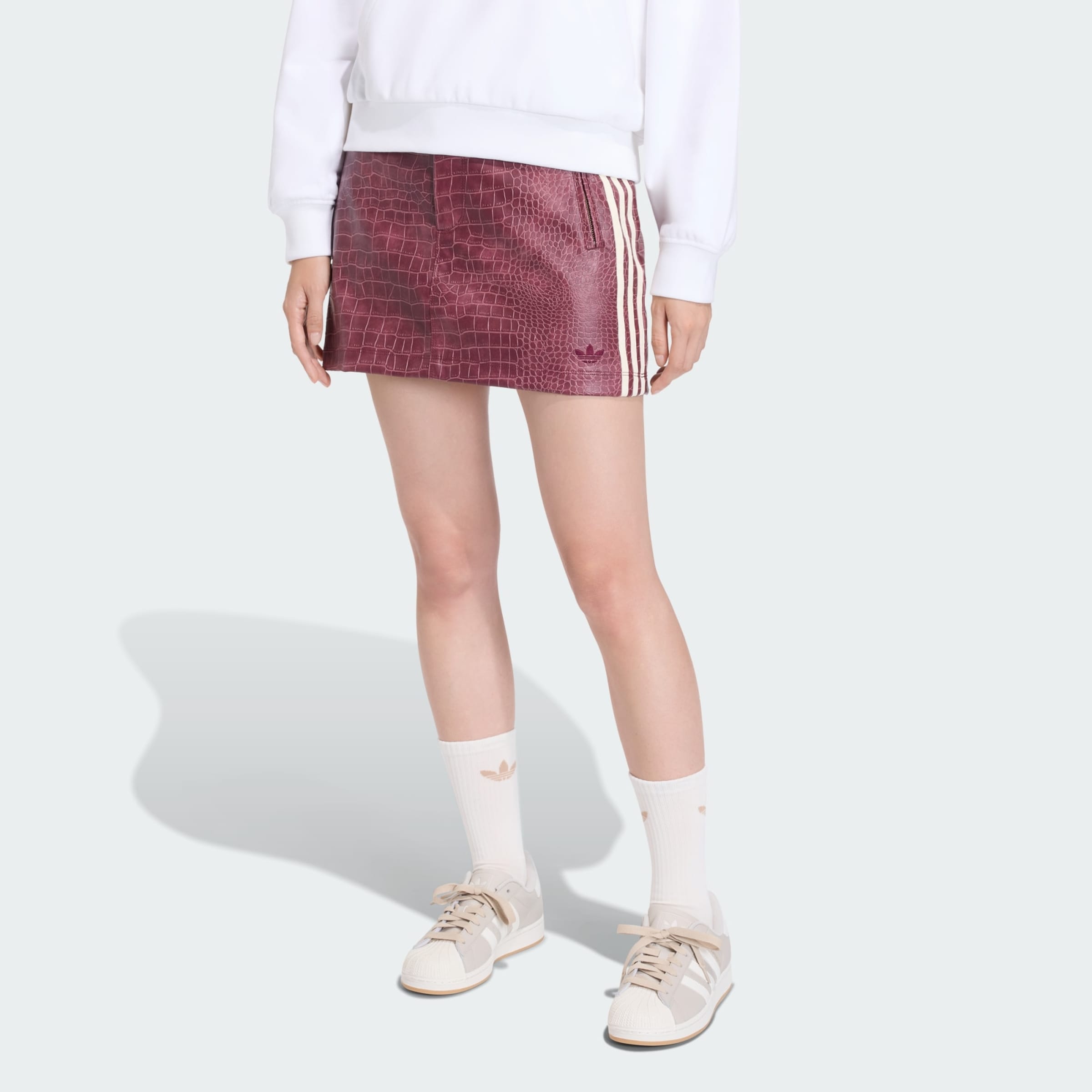 Adidas Originals Юбка в бордовом цвете — фото 2