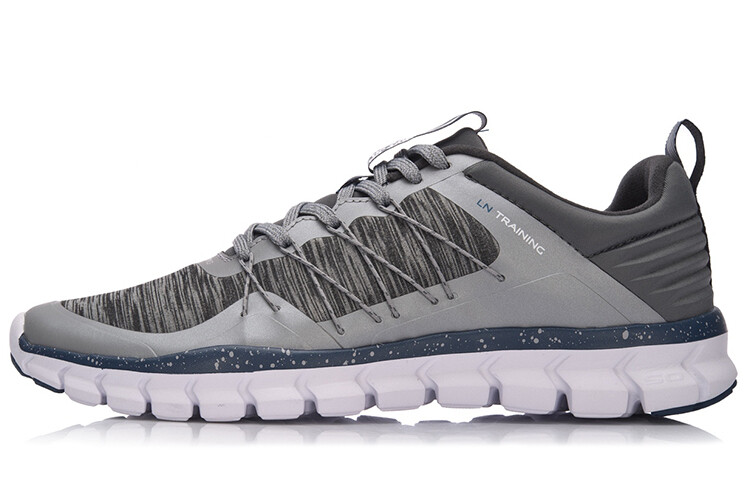 

Кроссовки унисекс с низким верхом серые Lining