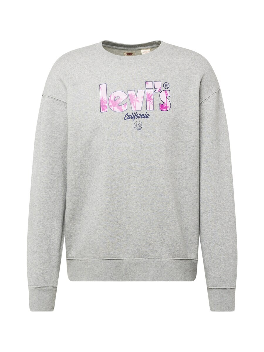 

Толстовка LEVIS Relaxd Graphic Crew, цвет mottled grey