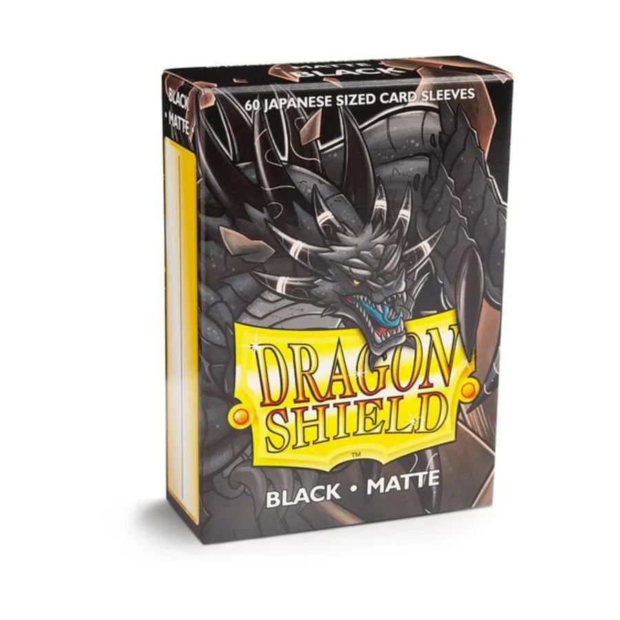 

Японские рукава — матовый черный (60), Dragon Shield - Card Sleeves - Japanese