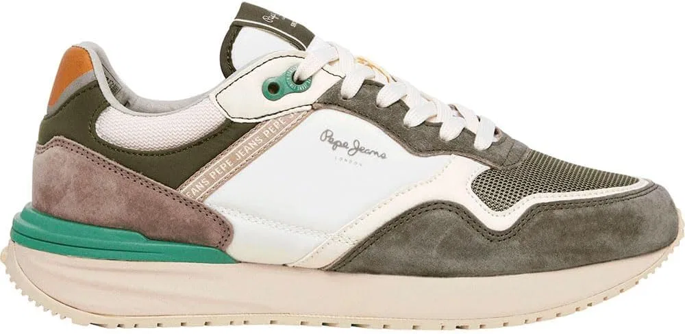 Мужские кроссовки Pepe Jeans Buster Pro Match M, зеленый/хаки