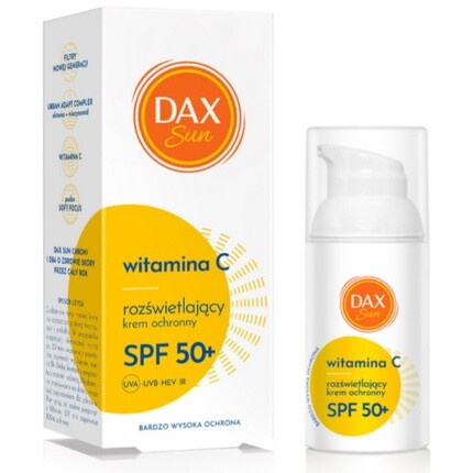 

DAX SUN 30 мл SPF50+ Защитный крем с витамином C Сияющий Dax Cosmetics Sp. Z O.O