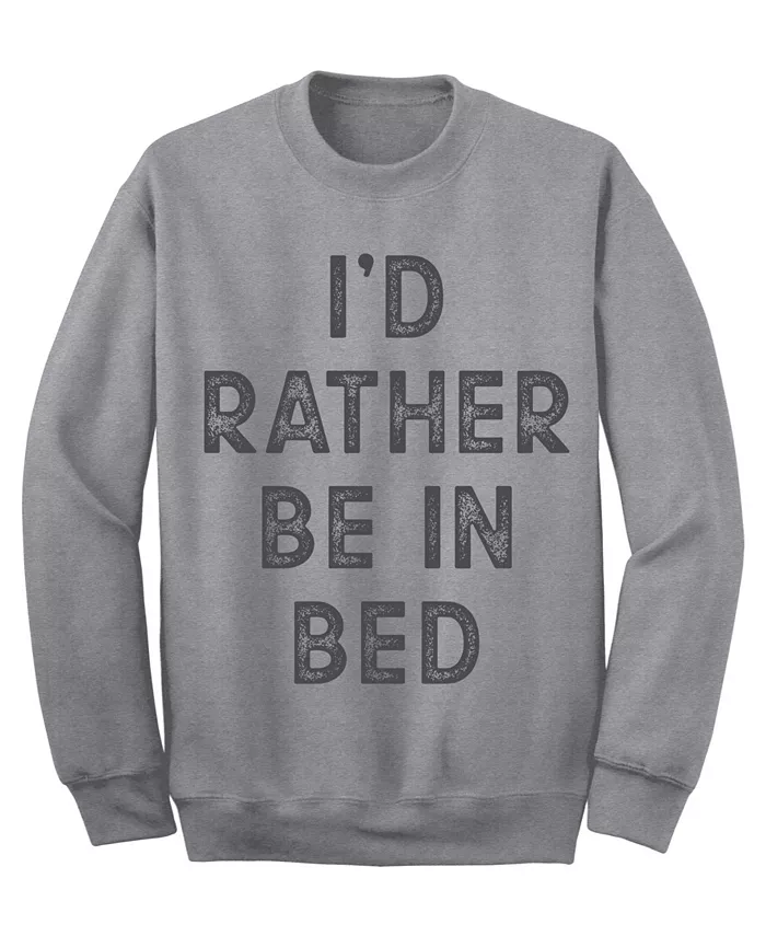 

Мужской флисовый свитшот "I'D Rather Be In Bed" AIRWAVES, серый
