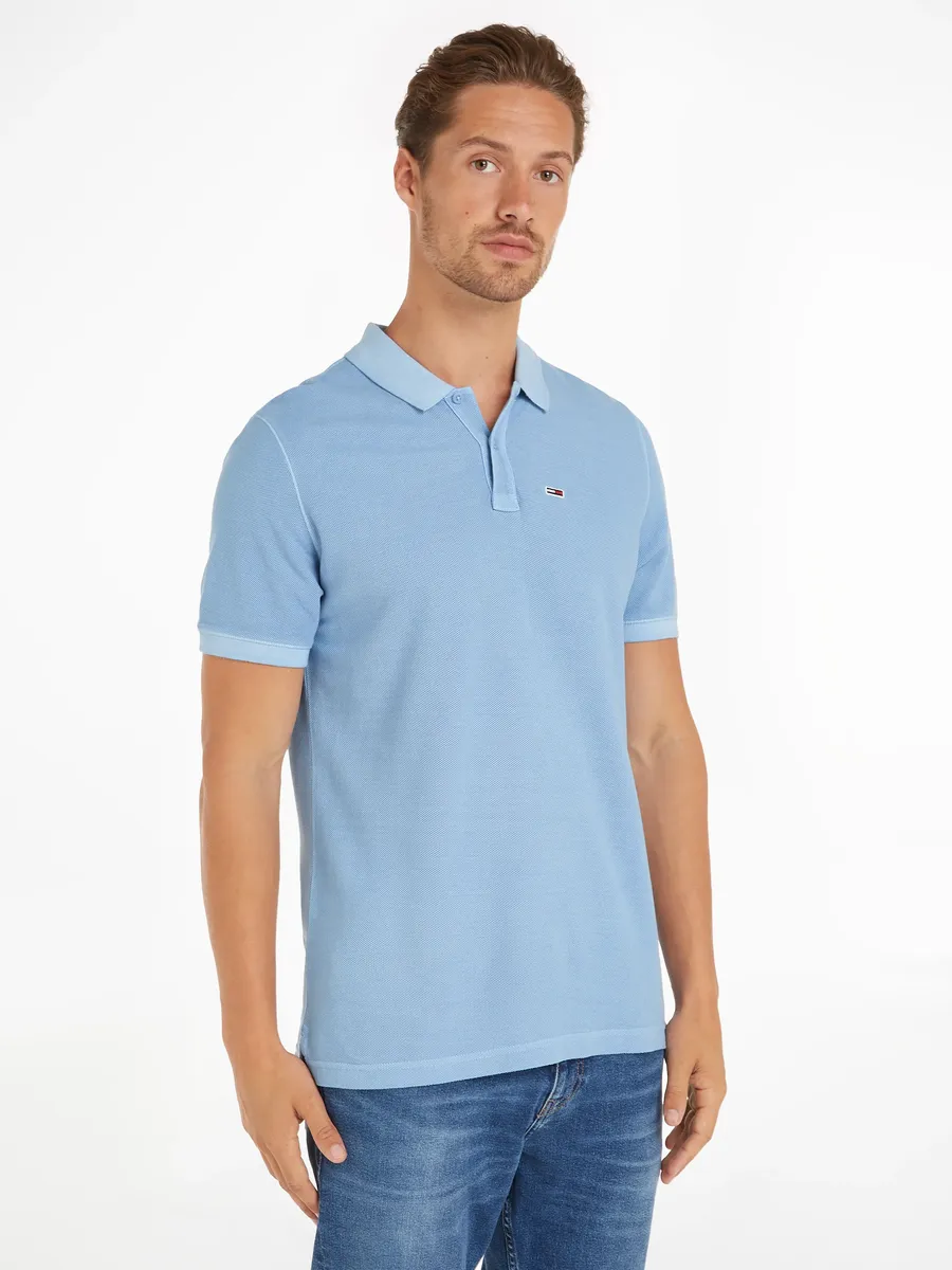 

Рубашка-поло Tommy Jeans "TJM SLIM GD POLO", синий