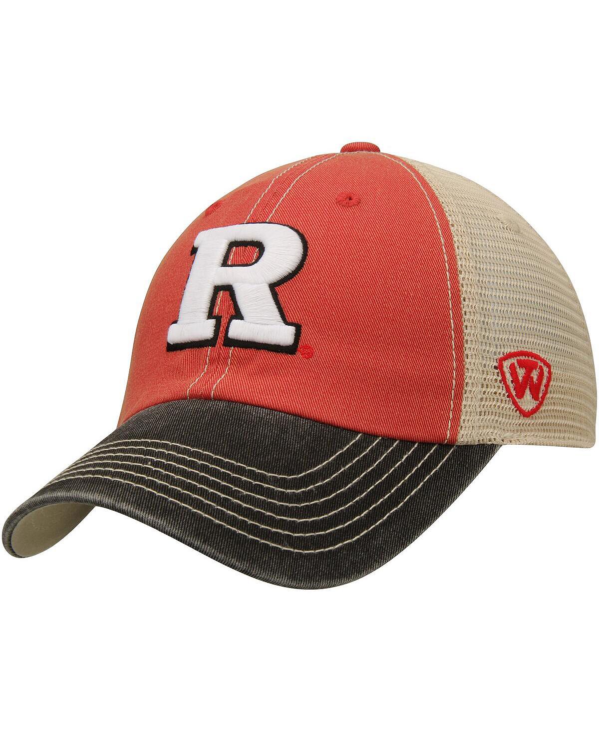 

Мужская кепка Scarlet, Tan Rutgers Scarlet Knights Offroad Trucker Hat Top of the World