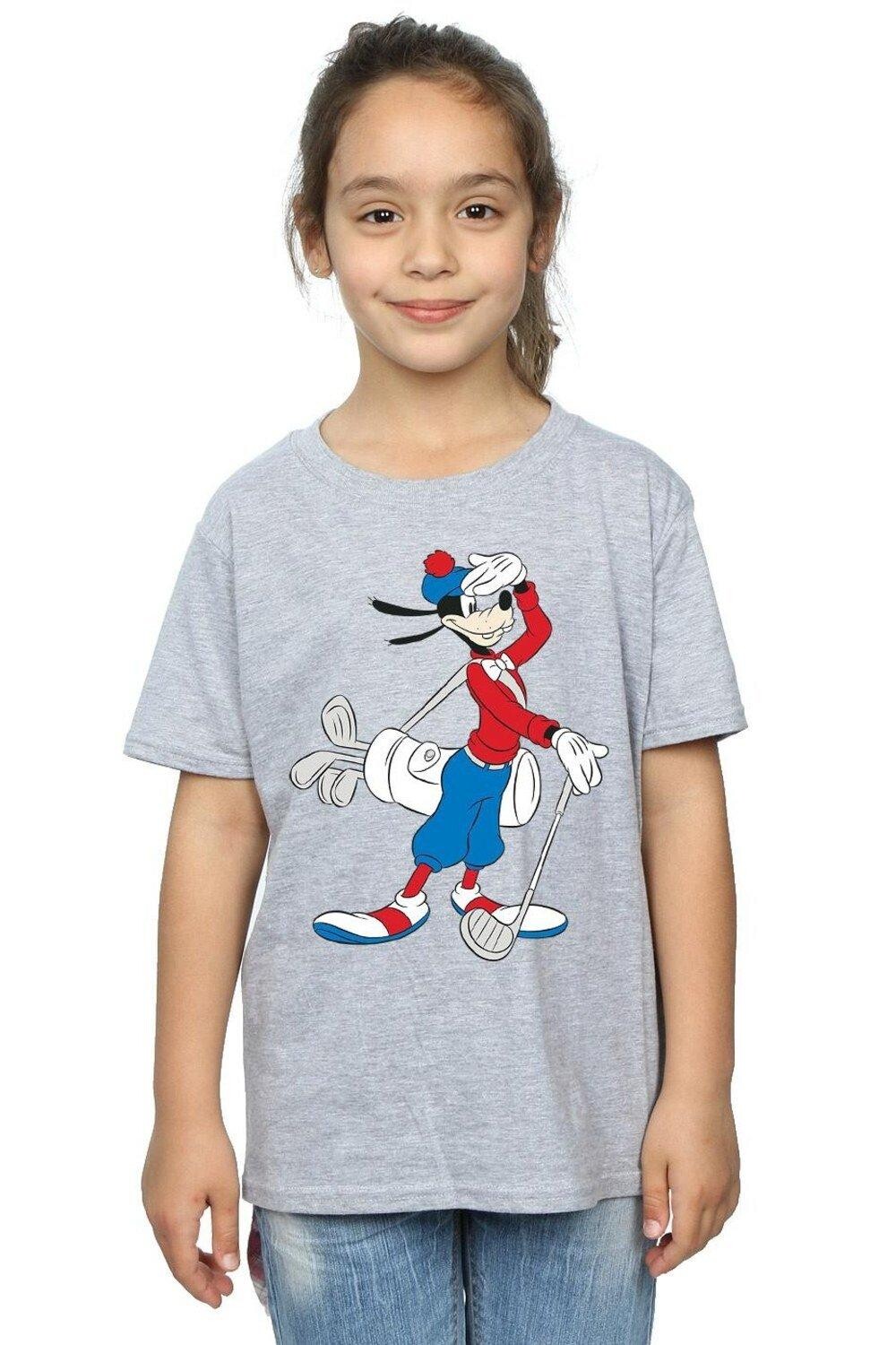 

Хлопковая футболка Goofy Golf Disney, серый