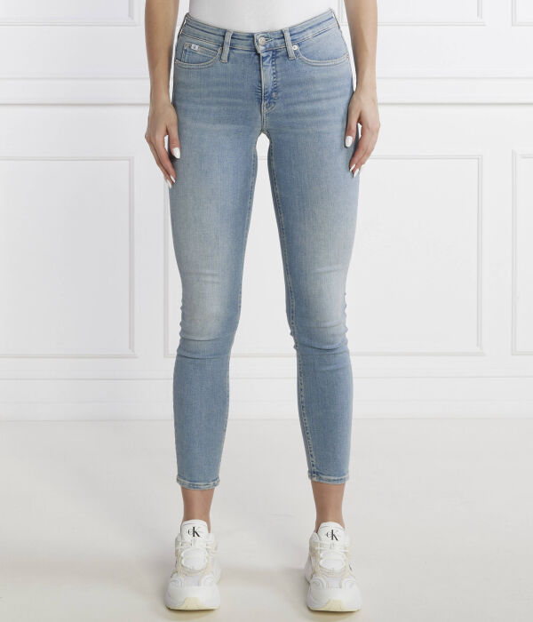 

Джинсы средней посадки Skinny fit Calvin Klein Jeans, синий