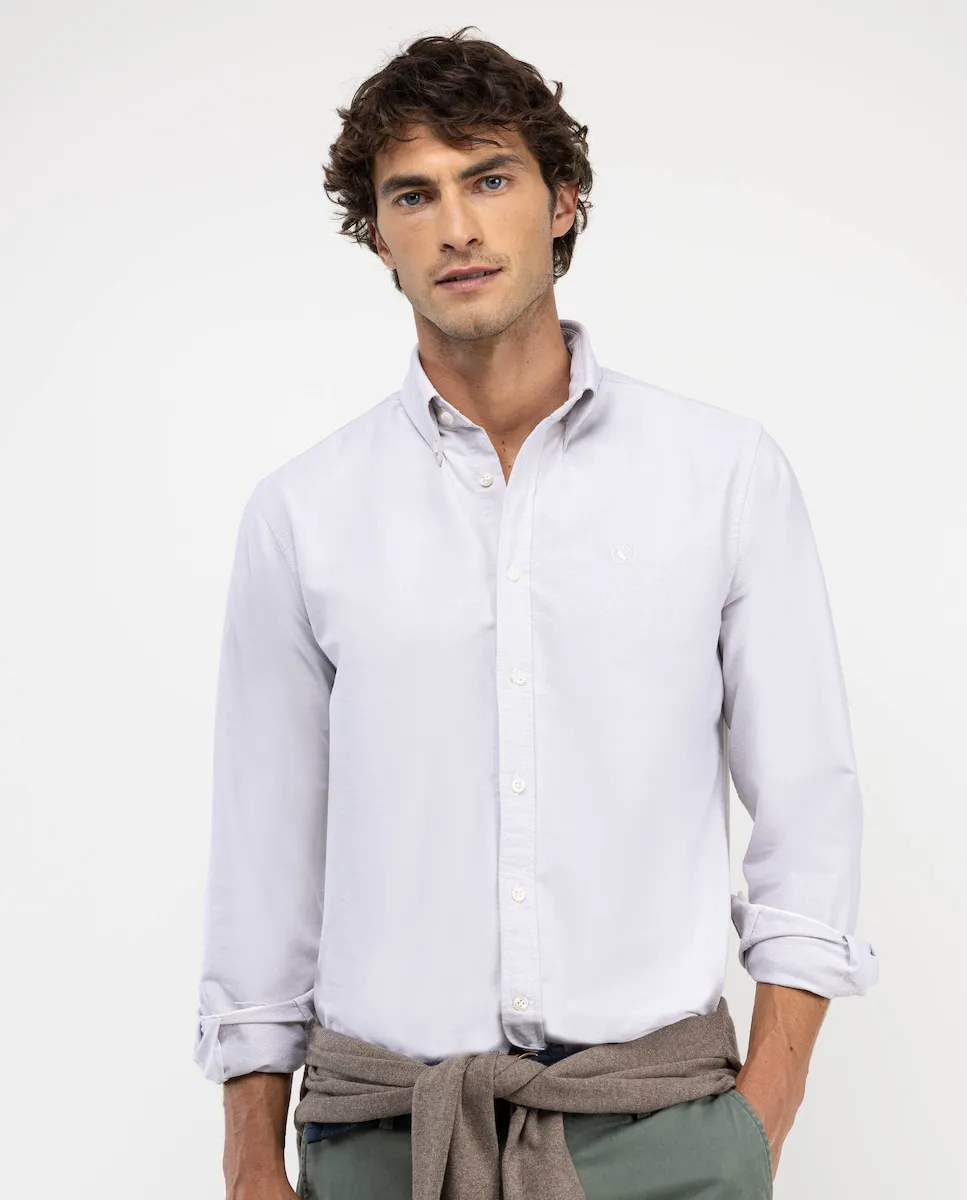 

Однотонная мужская рубашка Оксфорд El Ganso, светло-коричневый