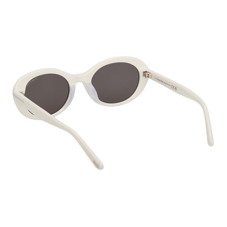TOM FORD Пластиковая оправа TF Plate Frame Oval солнцезащитные очки унисекс white — фото 3