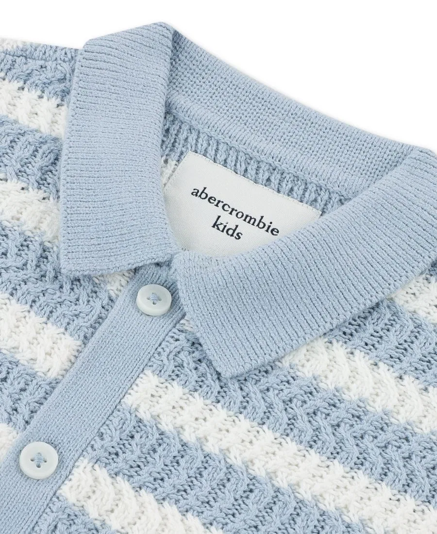 Детская футболка с коротким рукавом Swolo для мальчиков 5-18 лет Abercrombie Kids, синий — фото 3