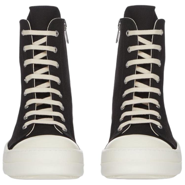 Конверсы высокие матерчатые мужские Rick Owens DRKSHDW, черный — фото 4