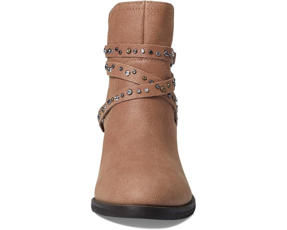 Lucky Brand Callam Ботильоны женские кожаные тани с заклепками, коричневый — фото 3