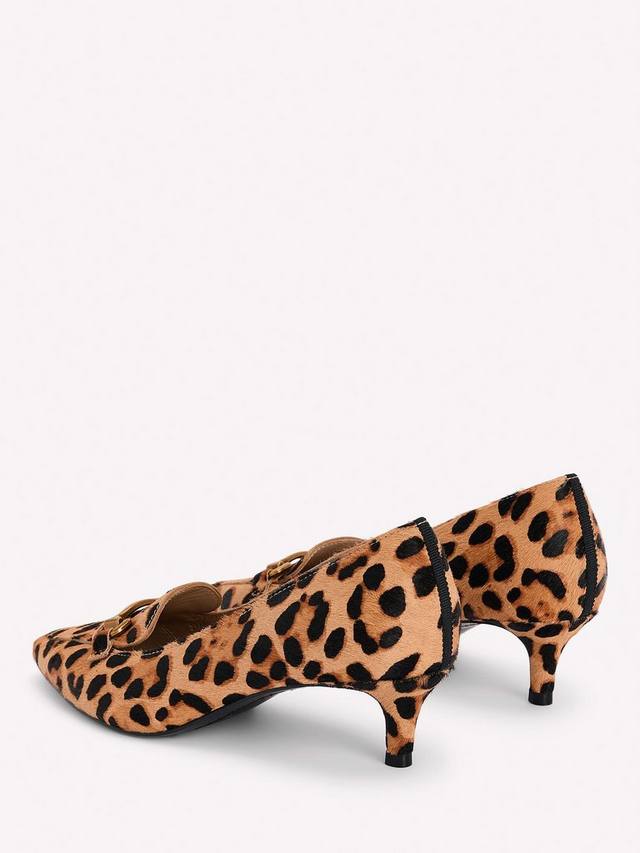 Iris Suede Loafers на низком каблуке kitten heel Boden, Brown/Multi — фото 4