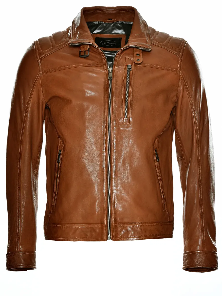 

Байкерская куртка JCC "31020349", цвет Cognac