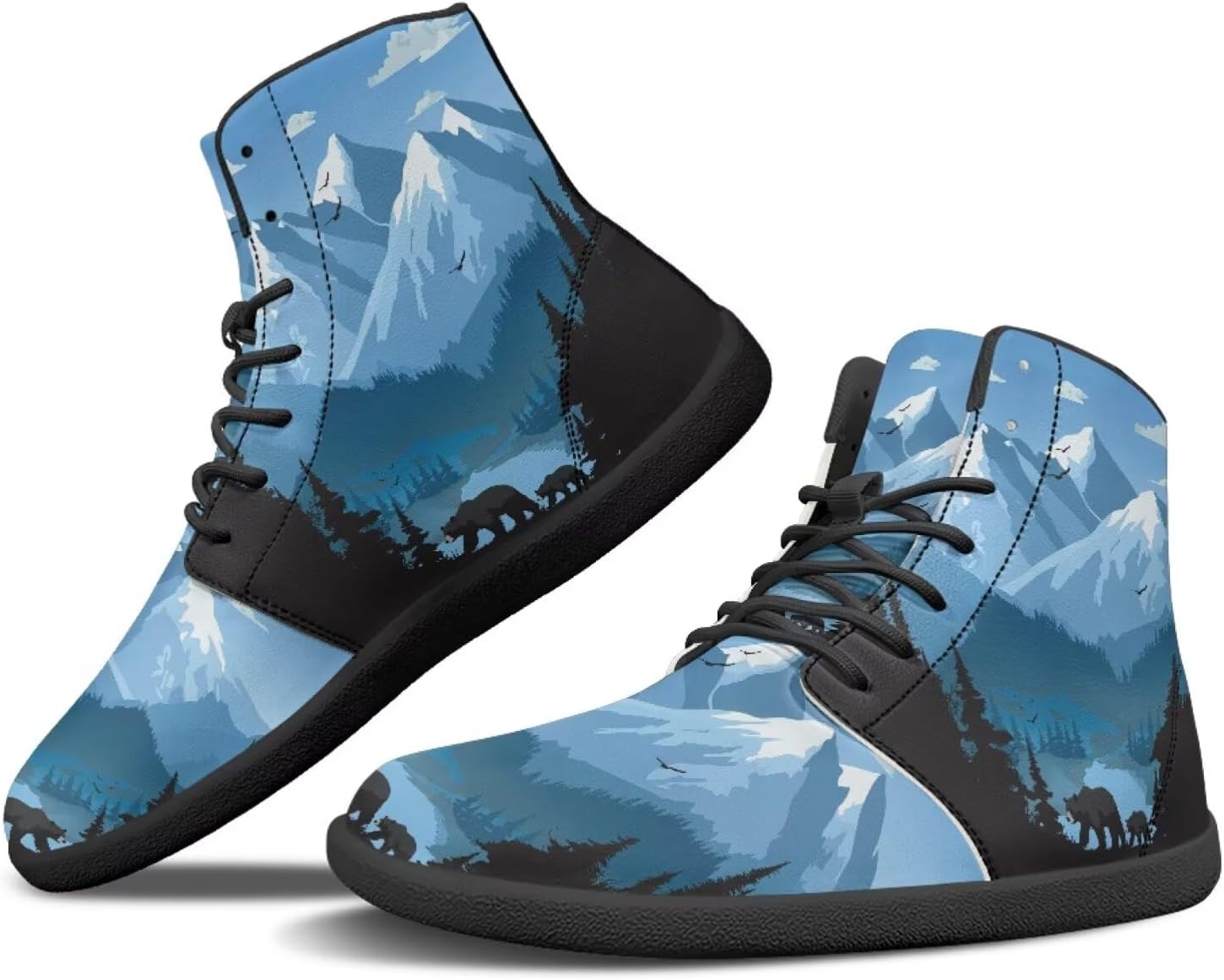 

Охотничьи ботинки Binienty Barefoot для мужчин и женщин, водонепроницаемые, из искусственной кожи, высокие, с поддержкой лодыжки, спортивная обувь, серый