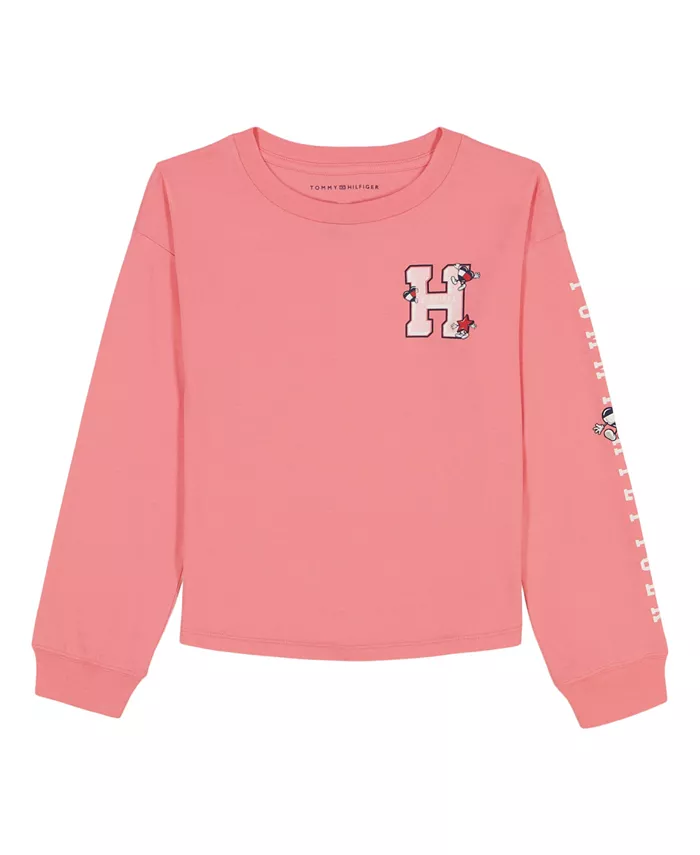

Детская футболка с длинным рукавом Mascot для девочек 7-16 лет Tommy Hilfiger, розовый