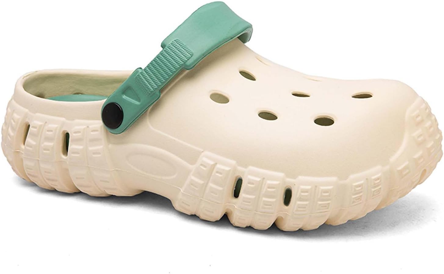 

Женские и мужские садовые сабо, удобные с толстой подошвой, для душа на улице, пляжа, легкие повседневные тапочки Generic, бежевый