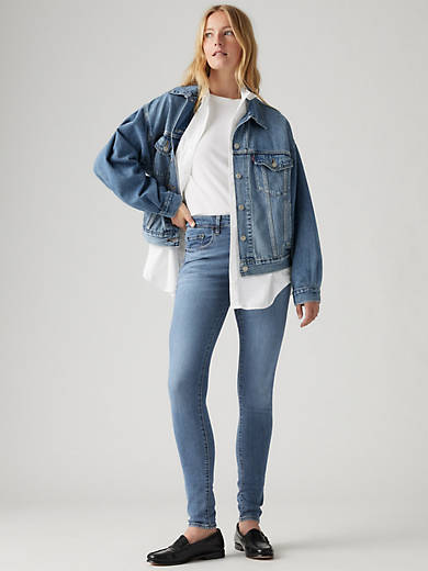 

721 Узкие женские джинсы с высокой посадкой Levi's, цвет Blue Wave - Medium Wash