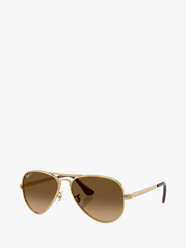 

Поляризованные авиаторы RB3925 унисекс Ray-Ban, Gold/Brown Gradient