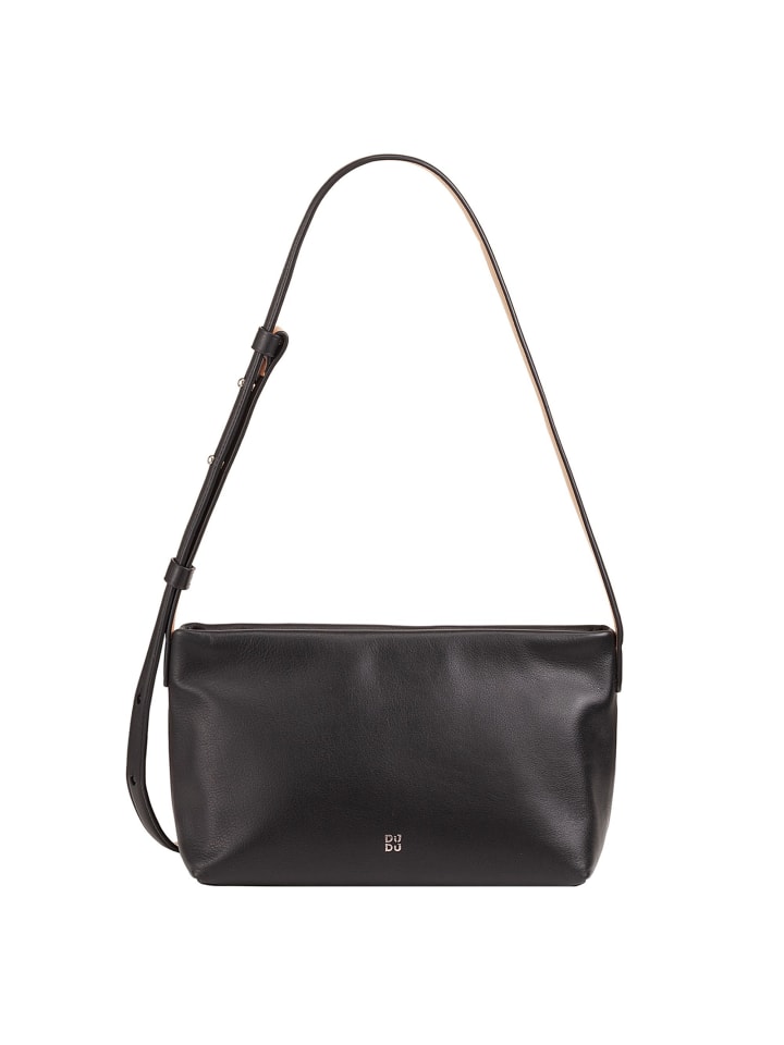 

Сумка через плечо Fiji, кожа, 27 см, черного и розового цветов DuDu