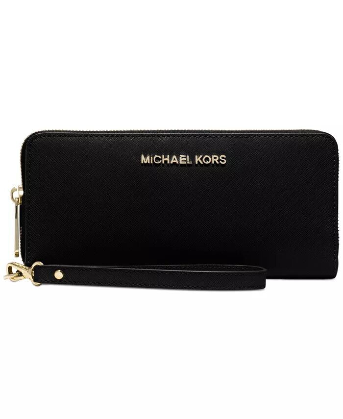 

Кошелек Jet Set Travel Continental Michael Kors, черный