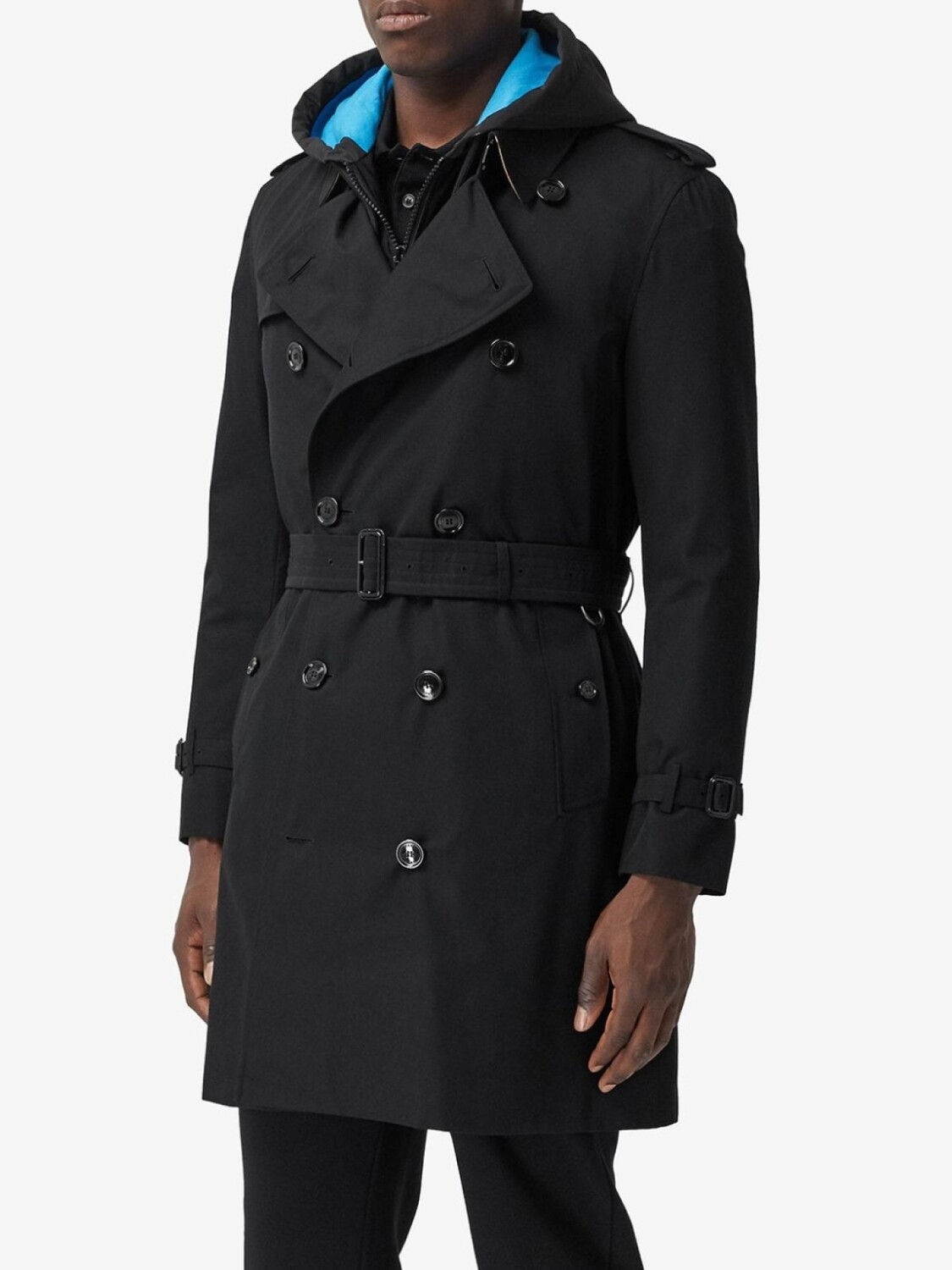 Тренч Burberry Chelsea Heritage midi, черный — фото 3