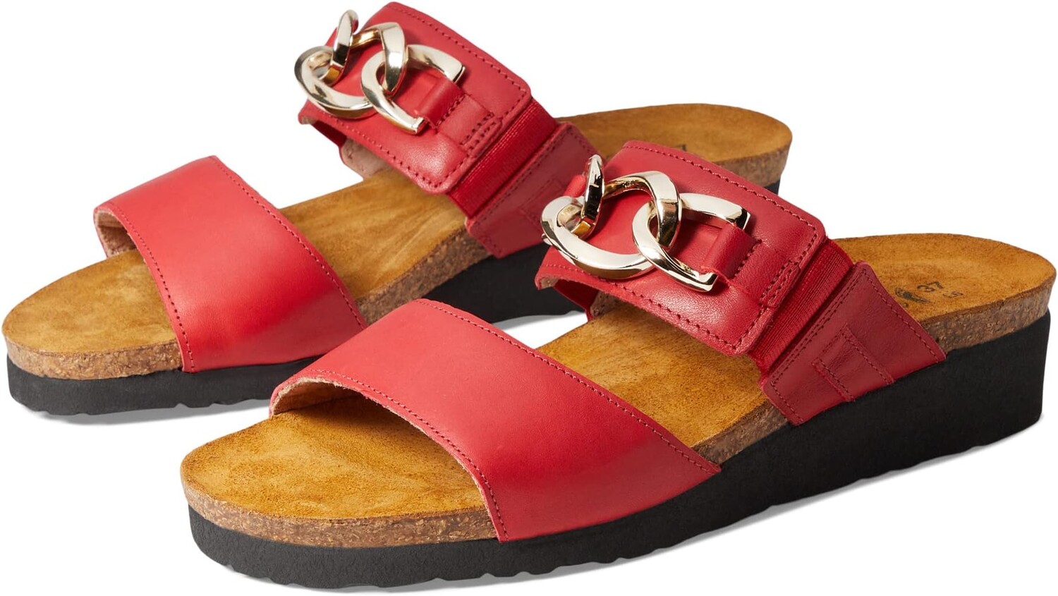 

Сандалии на плоской подошве Victoria Naot, цвет Kiss Red Leather