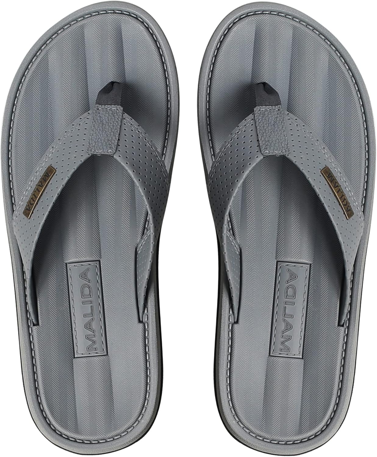 

Мужские сланцы MALIDA, нескользящие, для ванной и душа, водонепроницаемые, с амортизирующей мягкой подошвой, для дома и улицы, вьетнамки, серый