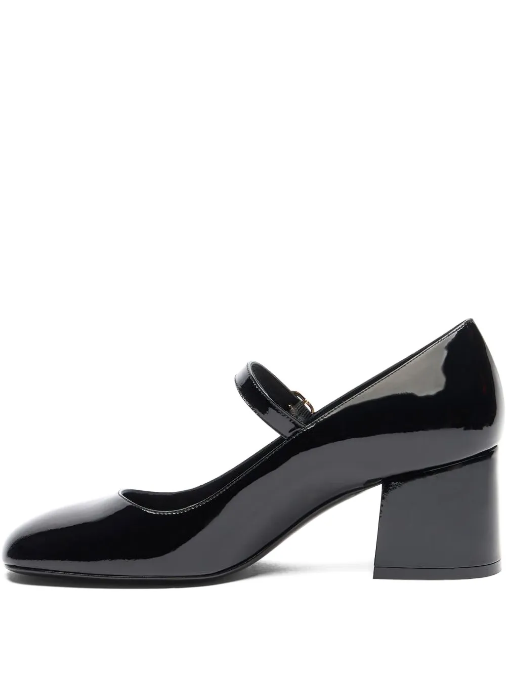 Туфли-лодочки из лакированной кожи с пряжкой Stuart Weitzman, черный