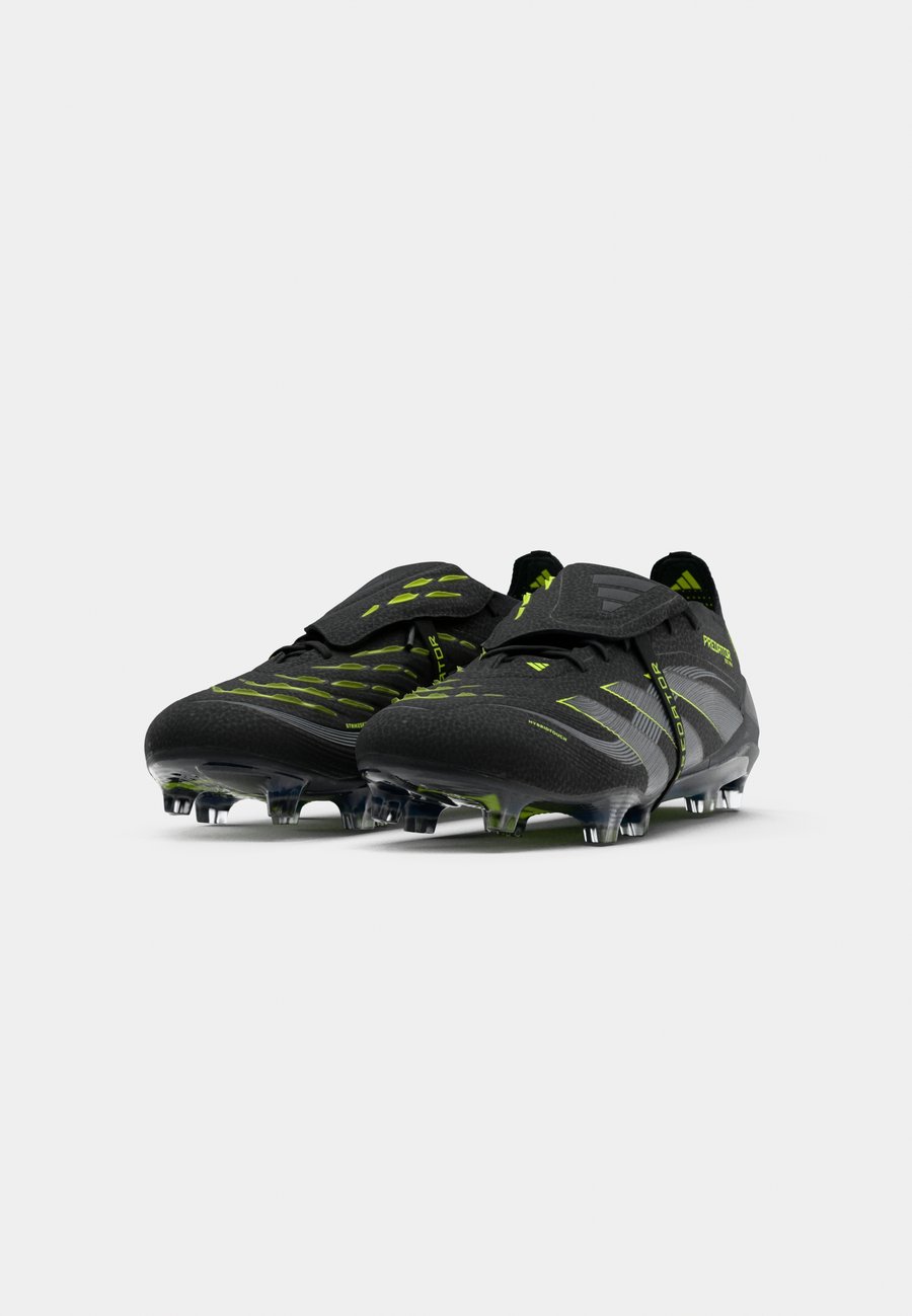 Кроссовки Adidas Performance PREDATOR ELITE FOLD-OVER TONGUE FIRM GROUND FOOTBALL BOOTS, Core Black Lucid Lemon/Black — фото 4