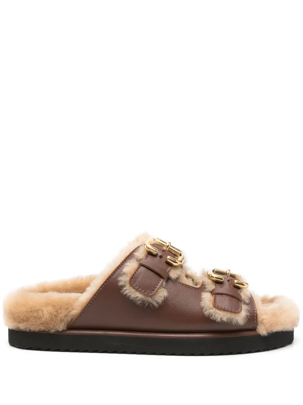 Однотонные слиперы CHLOÉ, коричневый