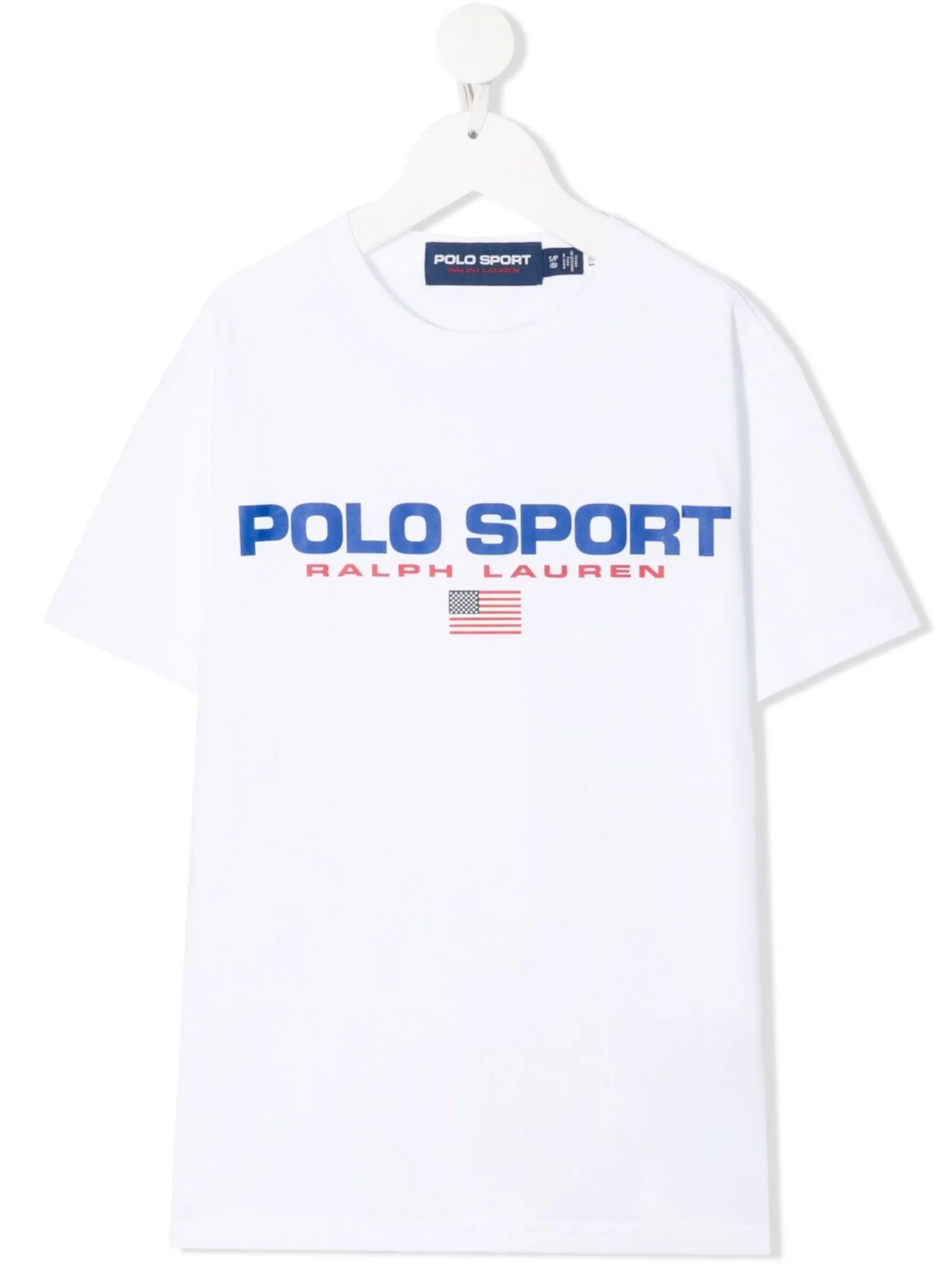 

Футболка с логотипом Polo Ralph Lauren Kids, белый
