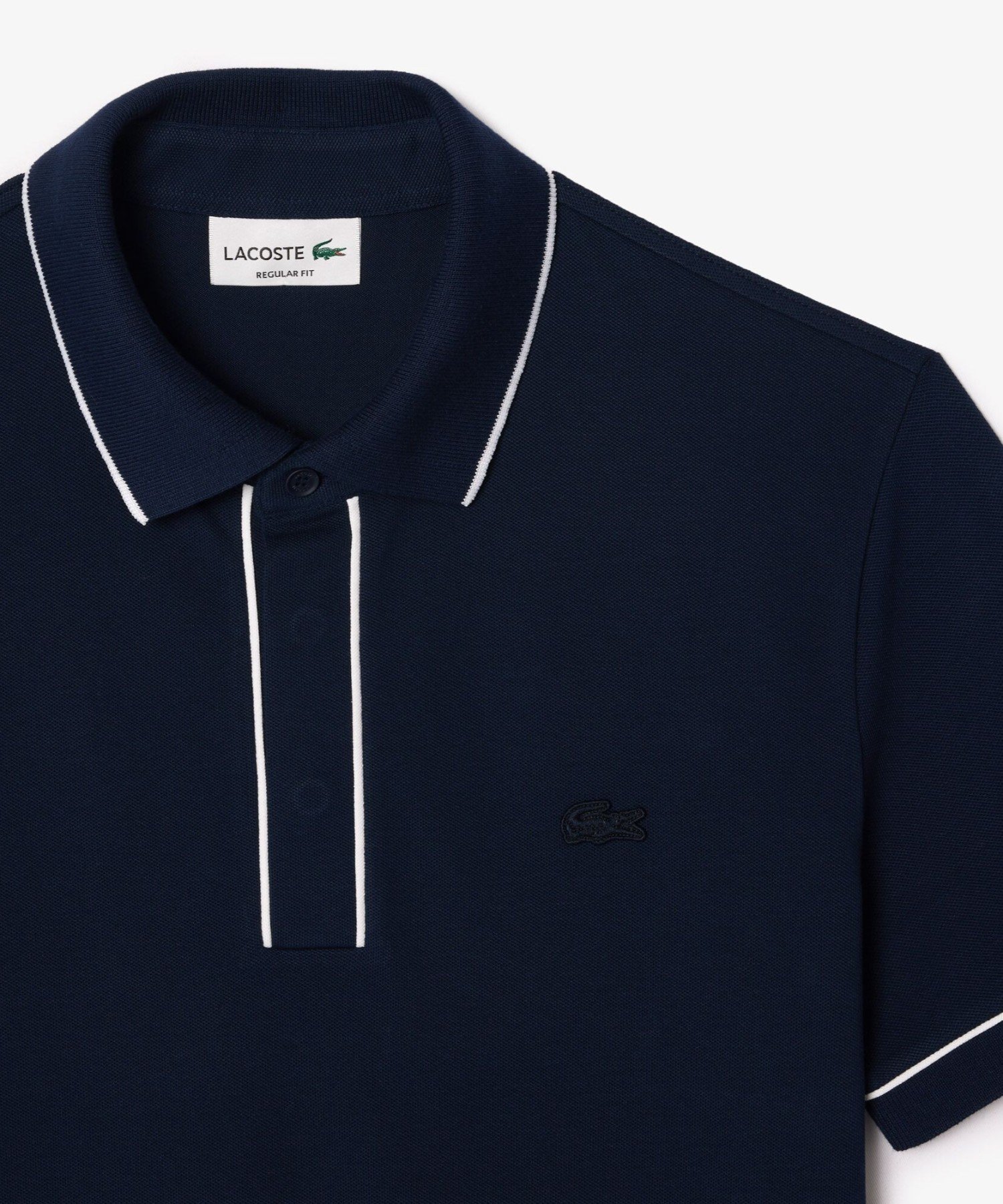 Рубашка-поло LACOSTE из органического хлопка пике, Navy — фото 4