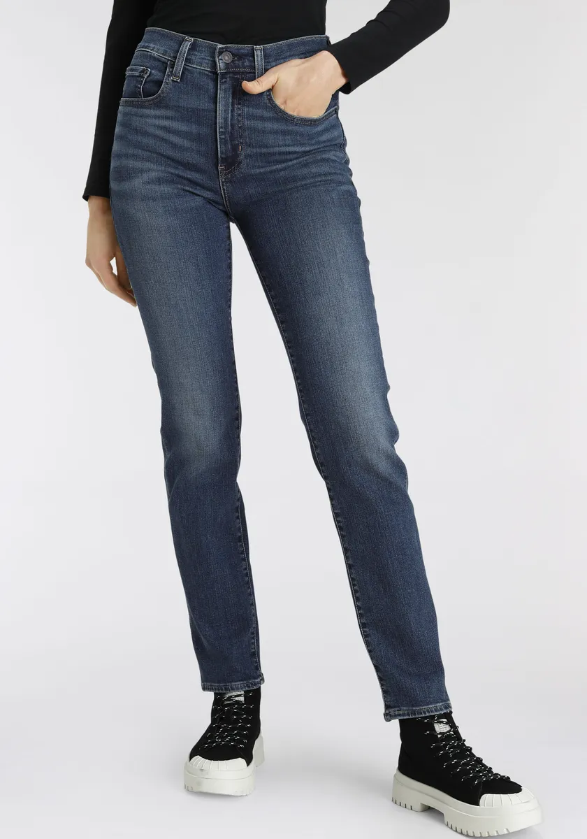 

Прямые джинсы Levi's "724 High Rise Straight", цвет Dark Indigo Denim