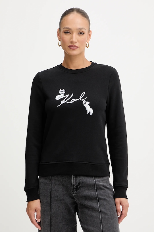 

Толстовка IKON SIGNATURE Karl Lagerfeld, черный