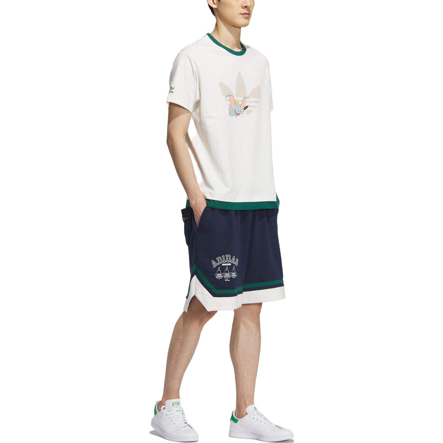 DUMBO Повседневные шорты унисекс темно-синие Adidas Originals, темно-синий — фото 3