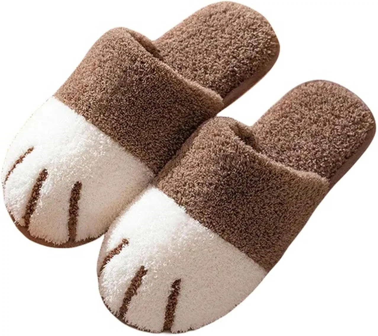 Хлопковые тапочки RINDE, зимние домашние хлопковые тапочки, теплые, Brown