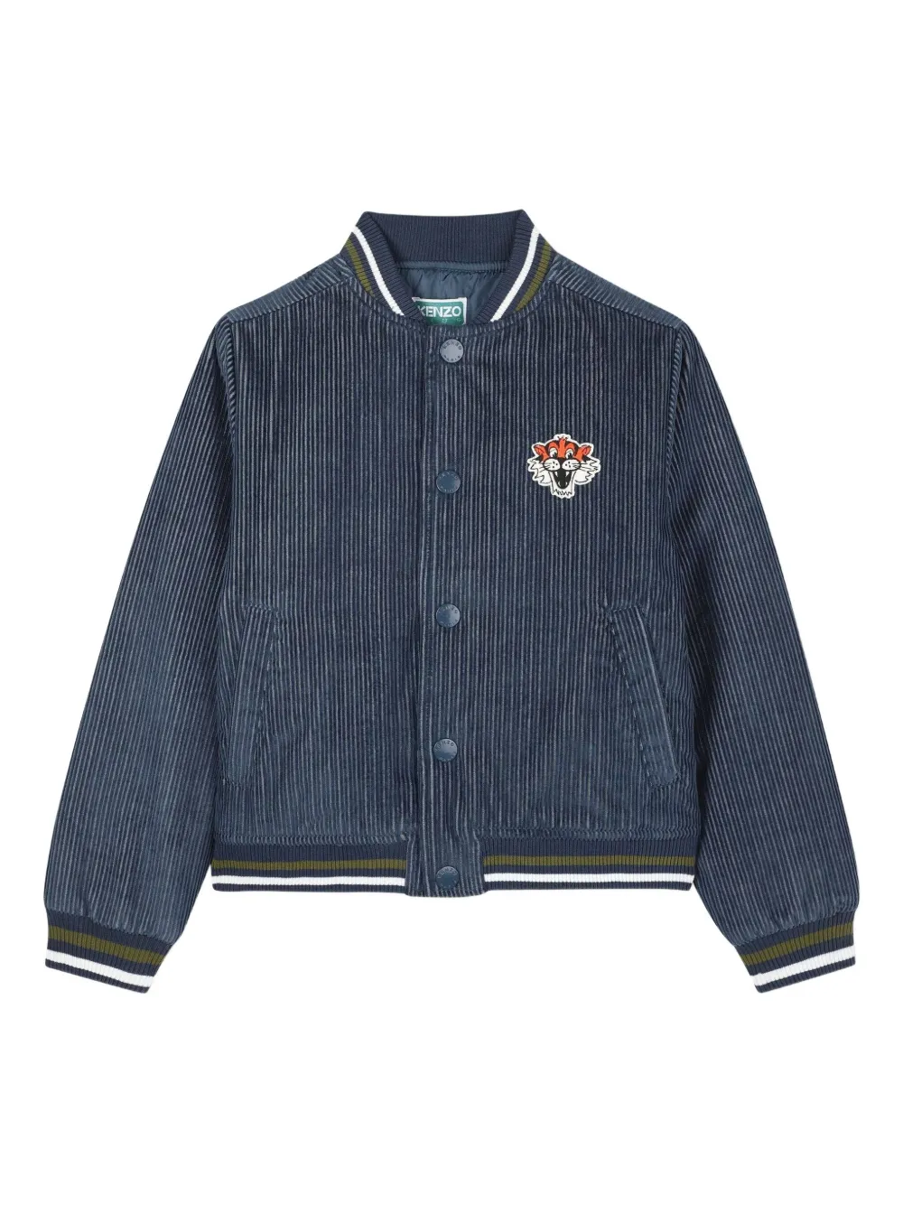 

Вельветовый бомбер Kenzo Kids, синий