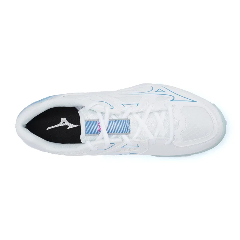 Кроссовки для бадминтона бело-синие Mizuno Snow Crystal Blue — фото 4