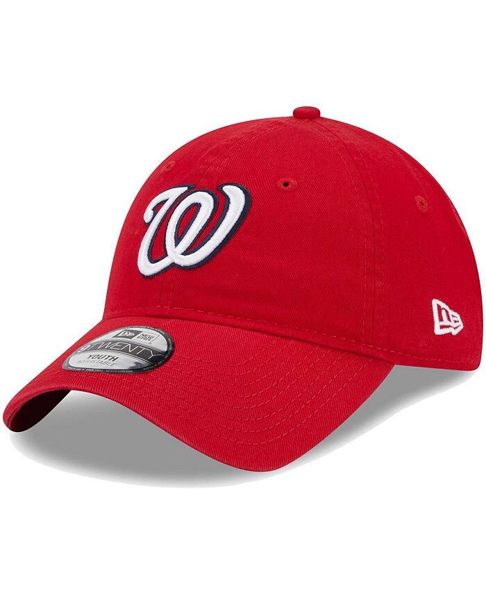 

Гибкая кепка Red Washington Nationals Team 9Twenty для маленьких мальчиков и девочек New Era, красный