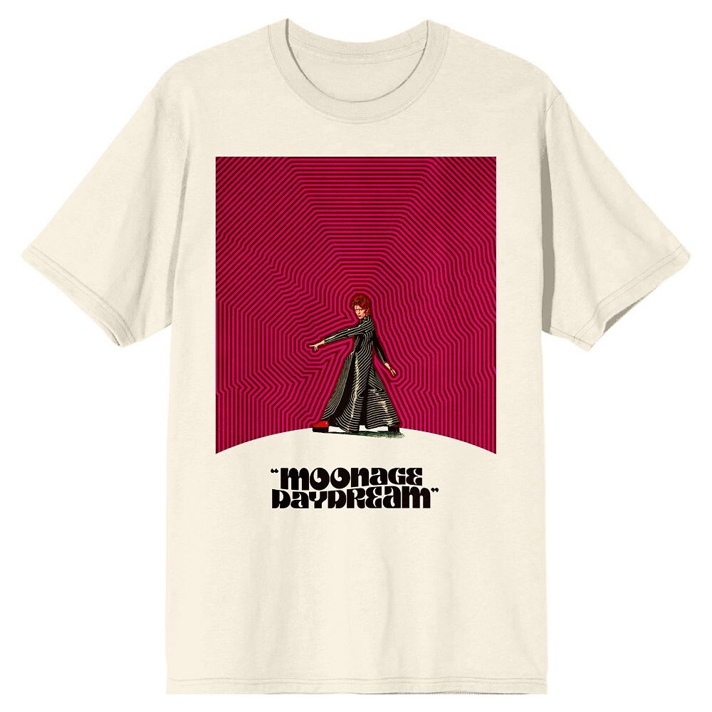 

Мужская футболка с рисунком David Bowie Moonage Daydream Licensed Character, кремовый