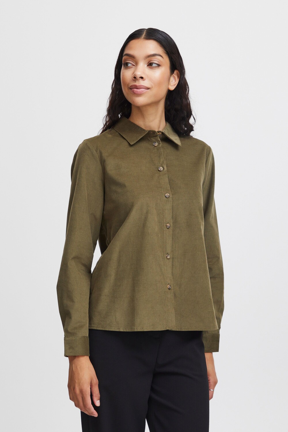 

Блуза b.young Langarm BYDINIA REG SHIRT, зеленый