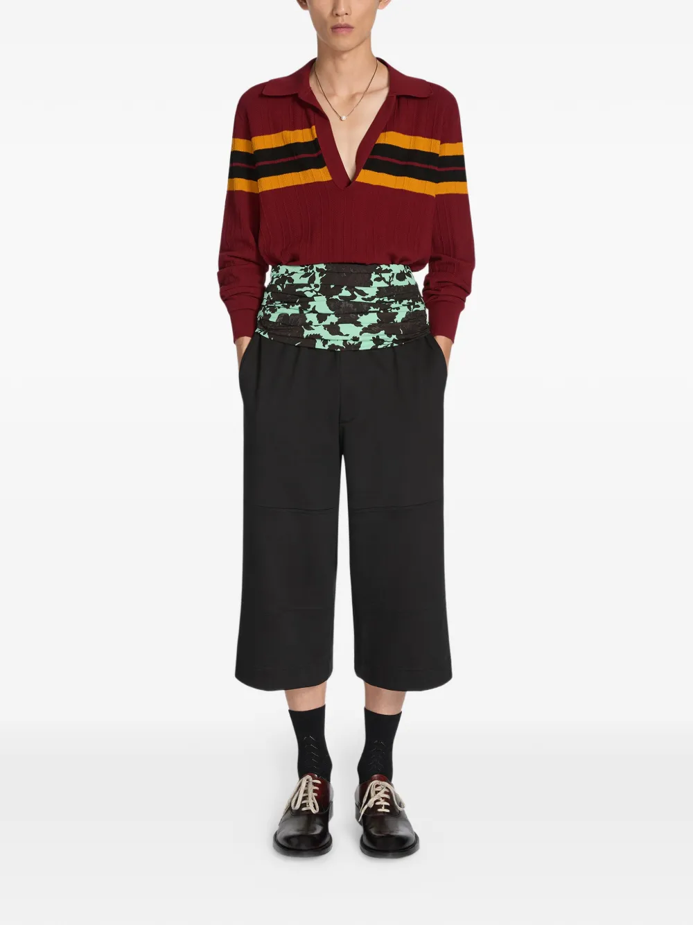 

Пояс с принтом Dries Van Noten, зеленый