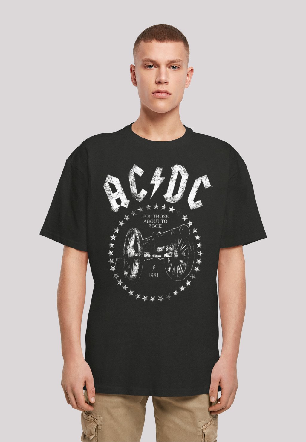 

Футболка с принтом ACDC ROCK BAND WE SALUTE YOU CANNON F4NT4STIC, черный