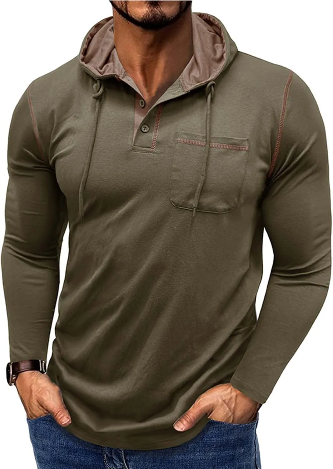 

Мужской худи на молнии casual мягкий однотонный