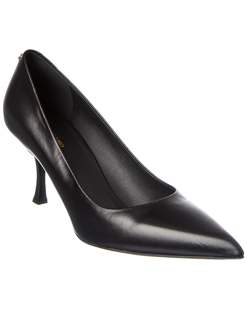 Туфли-лодочки Ferragamo Elydea из кожи Salvatore Ferragamo, черный