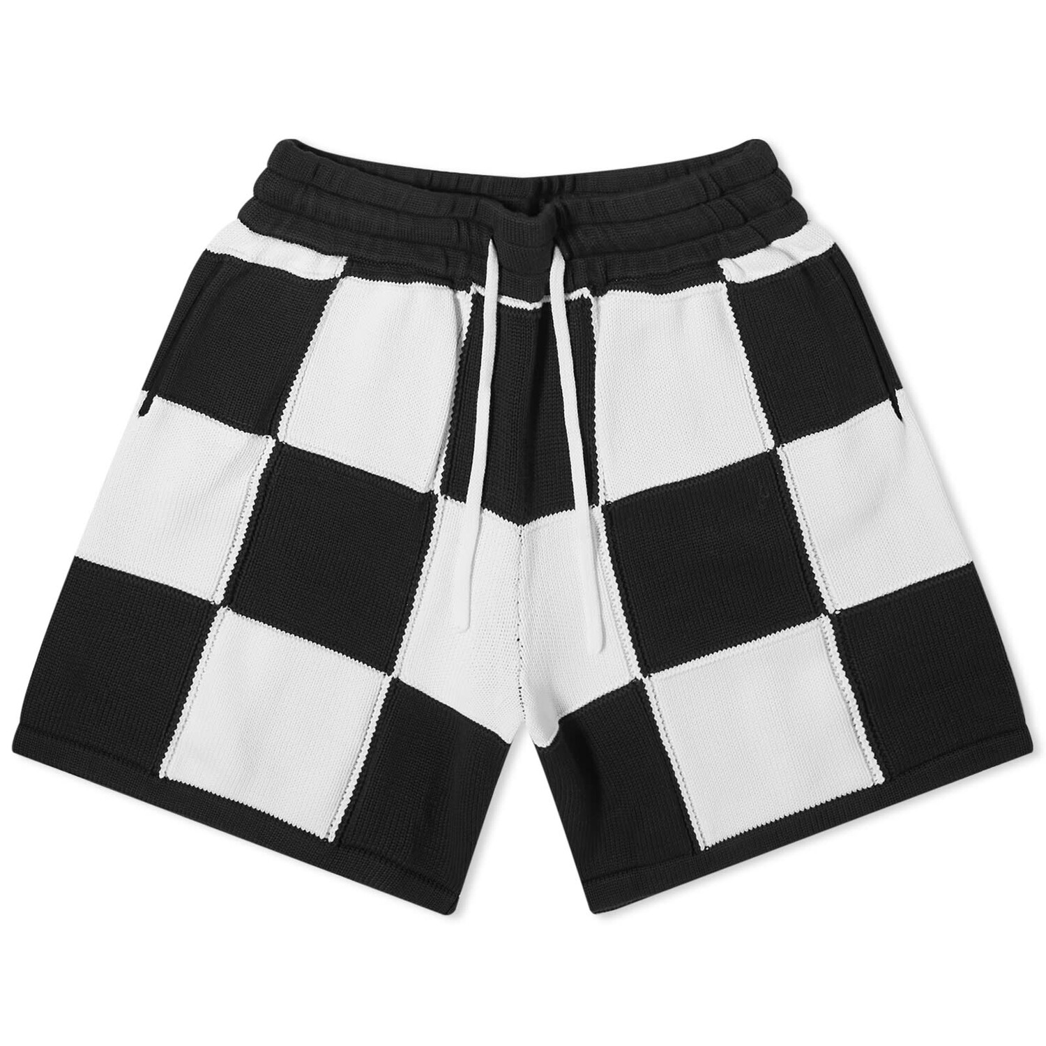 

Шорты Cole Buxton Checkered Knit Shorts, цвет Black & White